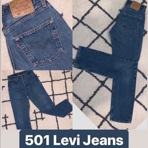 501 Levis straight leg jeans